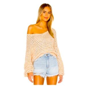 Free people Coconut V-Neck Long Sleeve
Chunky Knit Sweater XS